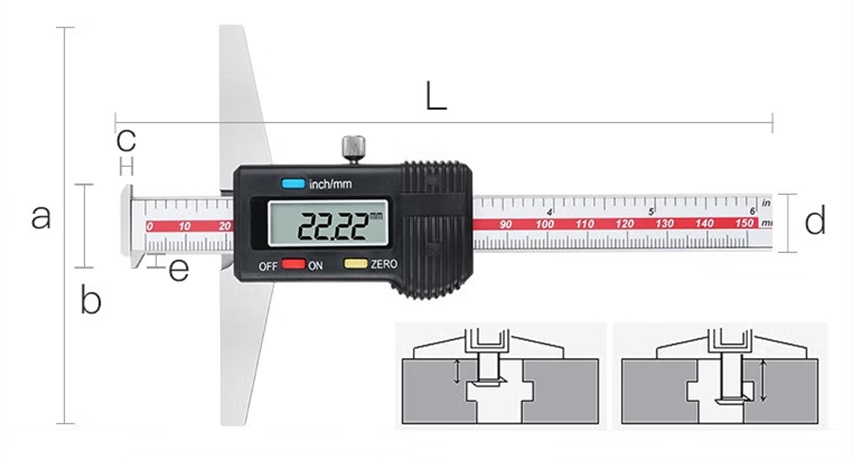 数显深度游标卡尺